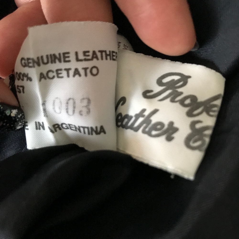 ❗SOLD❗80s Vintage Leather Jacket - Picture 7 of 8